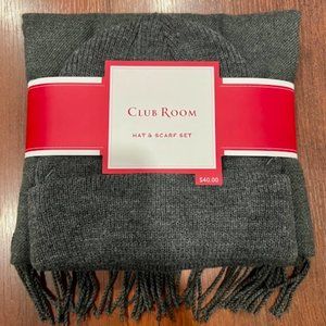 Club Room Men's Beanie & Scarf Set
